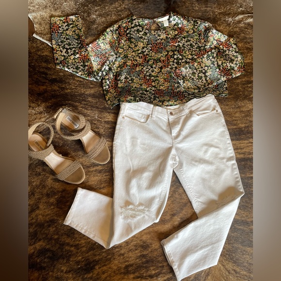 3/$15 size 10 Steve Madden ANKLE STRAPS. Platform wedge 5"heel, Woven, tan - Picture 16 of 16